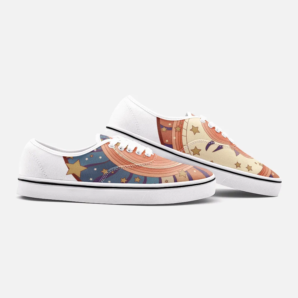 Retro Sweet Dreams - Unisex Canvas Shoes Fashion Low Cut Loafer Sneakers