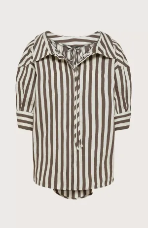 SEVENTY VENEZIA - CRINKLE STRIPE SHIRT