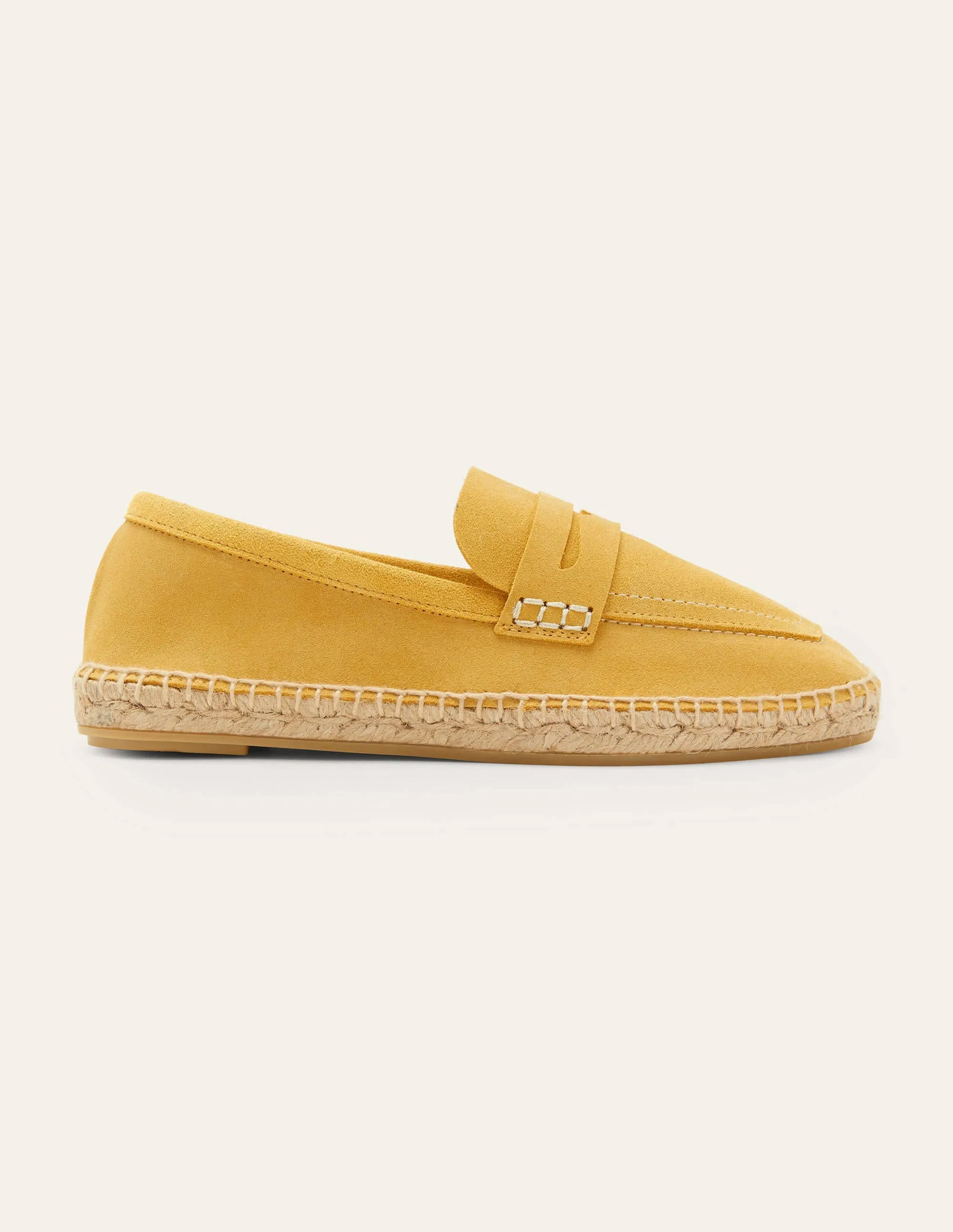 Suede Loafer Espadrilles-Honeycomb
