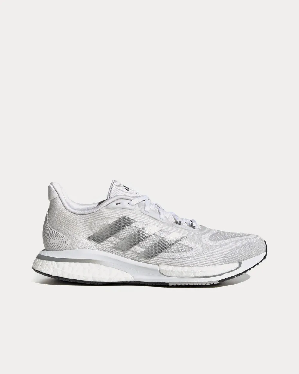 Supernova  Cloud White / Silver Metallic / Grey Three Running Shoes