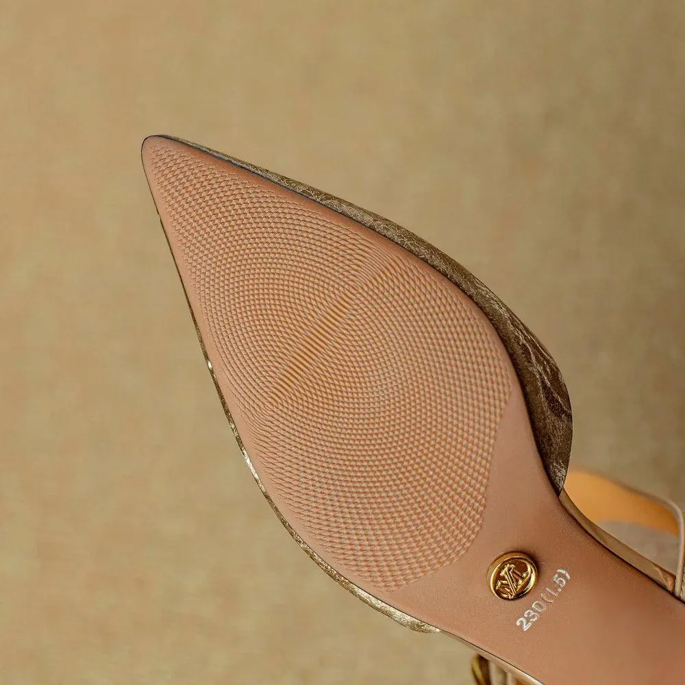 TSS72 Leather Thin High Heels - Women's Casual Shoes