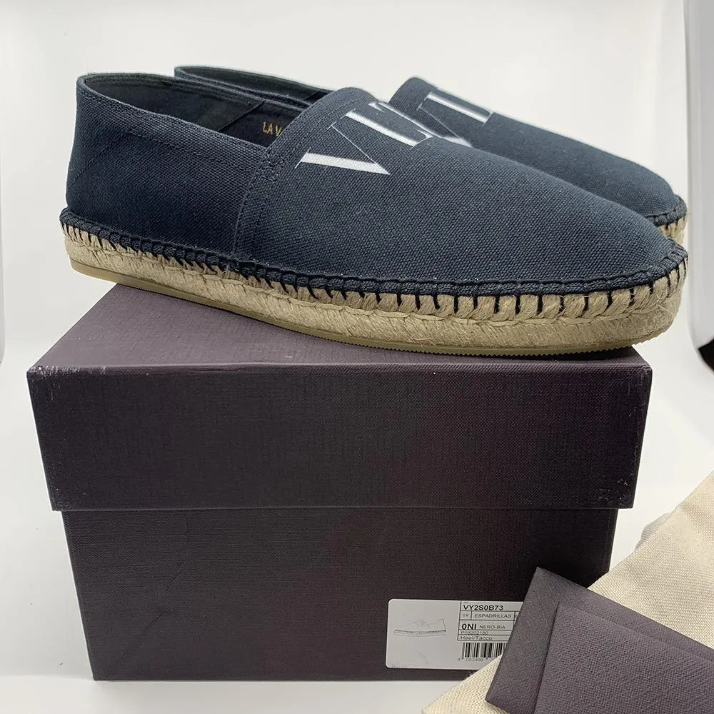 Valentino Men's 'VLTN' Espadrilles Sneakers Shoes Black