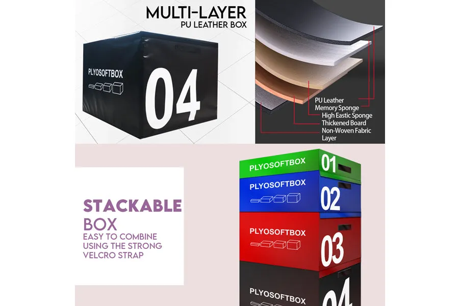 Warrior Soft Stackable Plyo Box Set